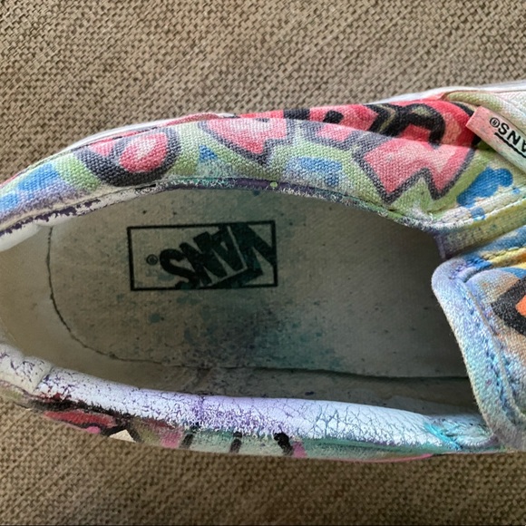 Custom art hand painted Vans unicorn monkey crown 🦄🐒💗👑 Girl or Boy - Picture 4 of 5